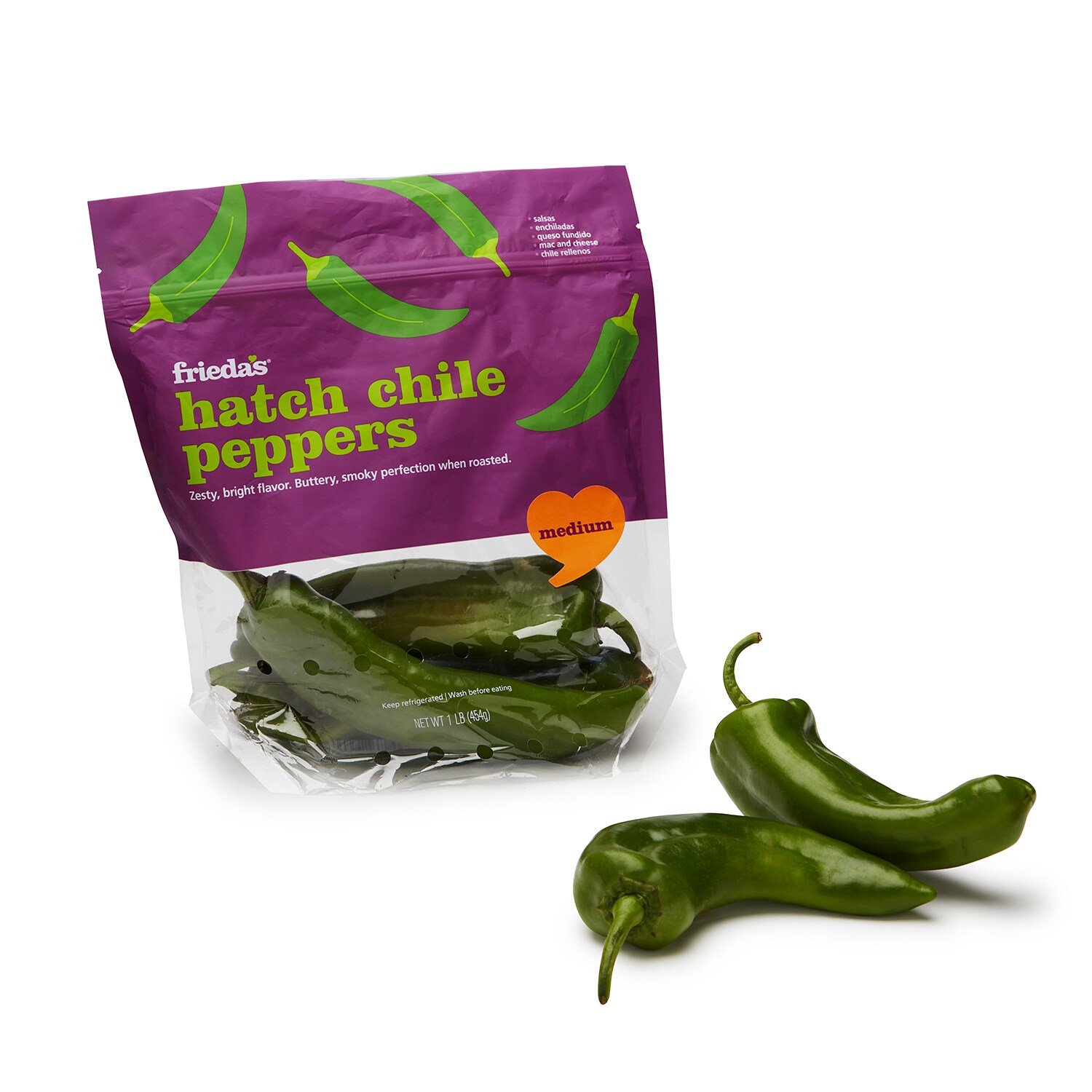 Frieda's Hatch Chile Peppers, Medium Heat