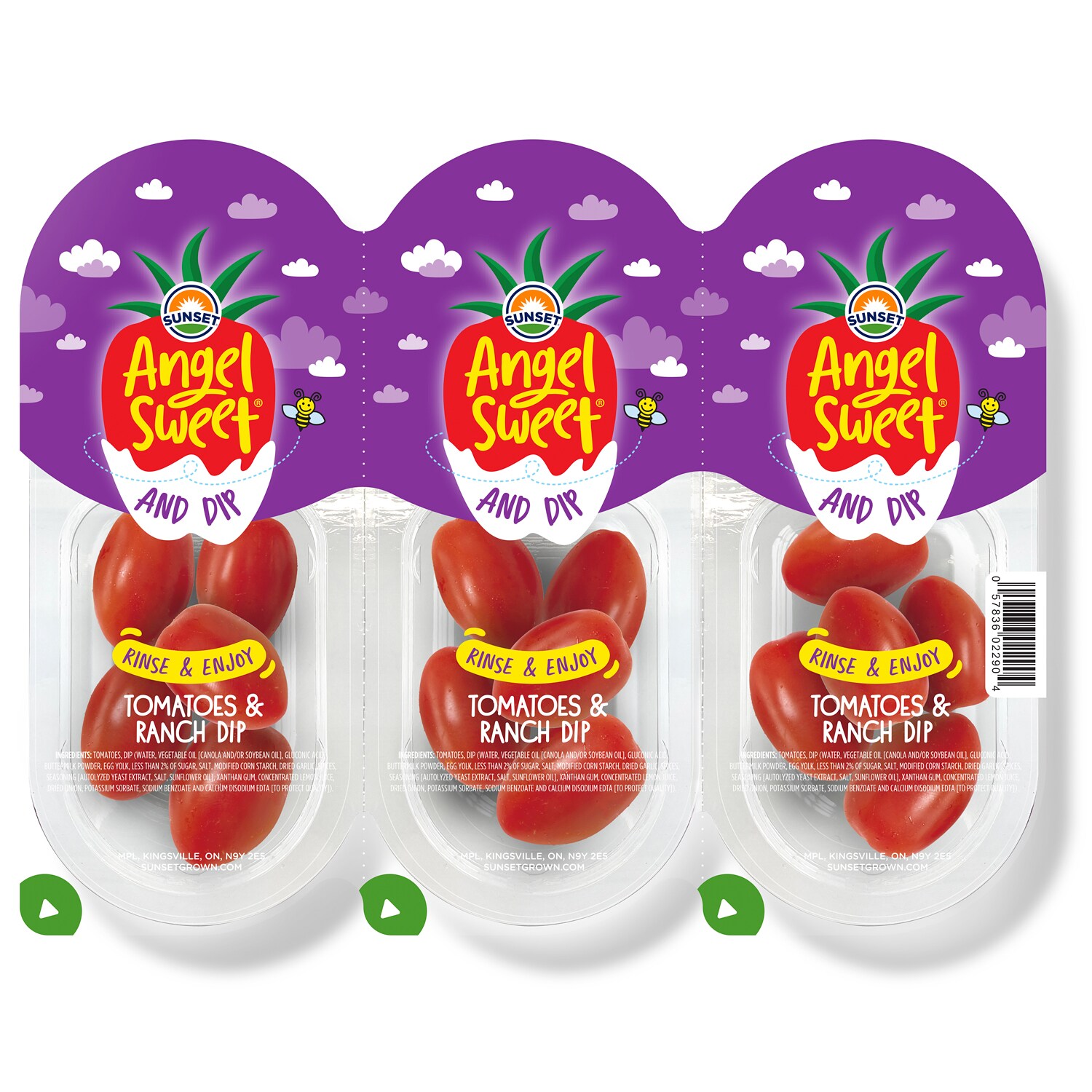 Sunset Grown Angel Sweet Tomatoes & Ranch Dip