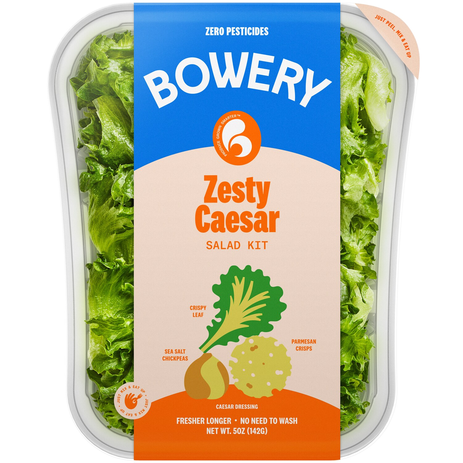 Bowery Farming Local Salad Kit, Zesty Caesar