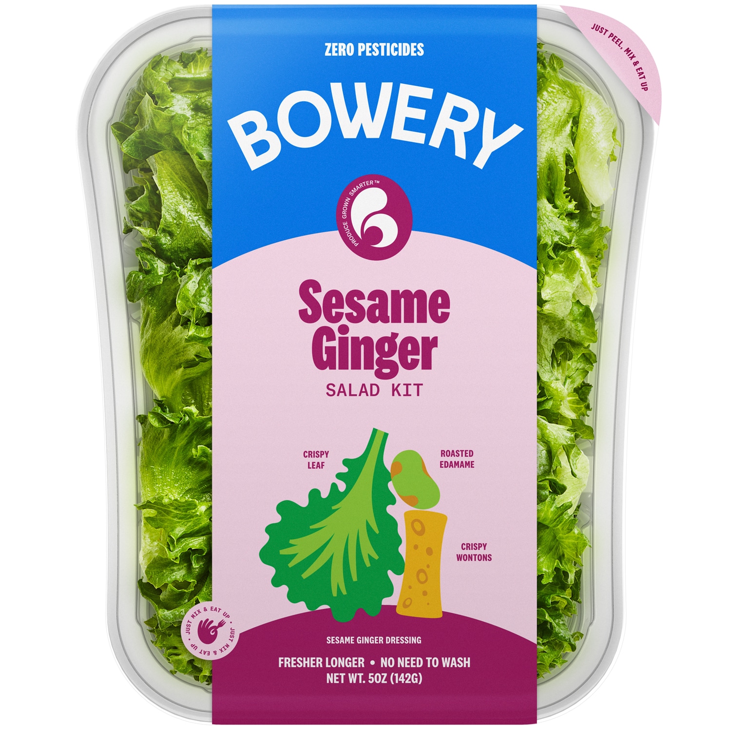 Bowery Farming Local Salad Kit, Sesame Ginger