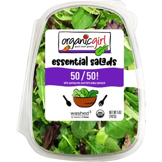 organicgirl 50/50 Spring Mix and Baby Spinach Blend
