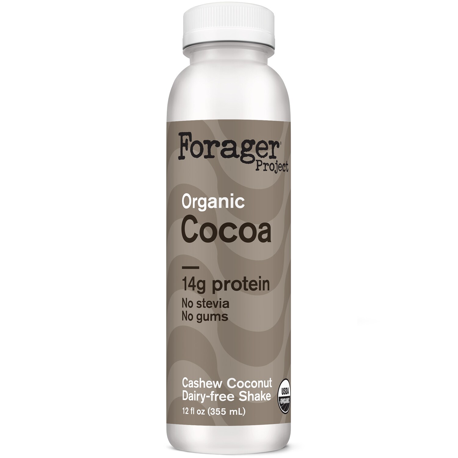 Forager Organic Dairy-Free Protein Plant Shake, Nuts & Cocoa, Plastic Bottle
