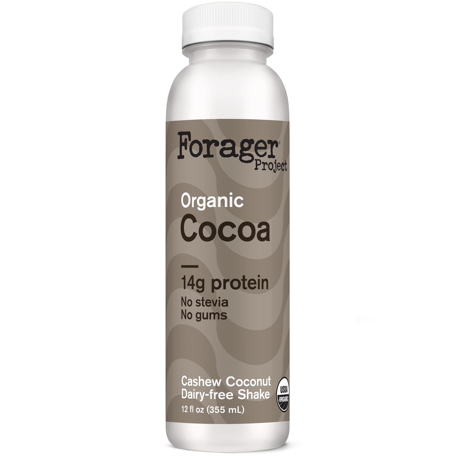 Forager Organic Dairy-Free Protein Plant Shake, Nuts & Cocoa, Plastic Bottle