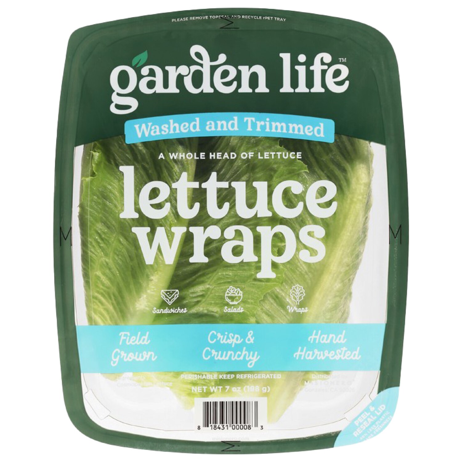 Garden Life Triple Washed Lettuce Wraps