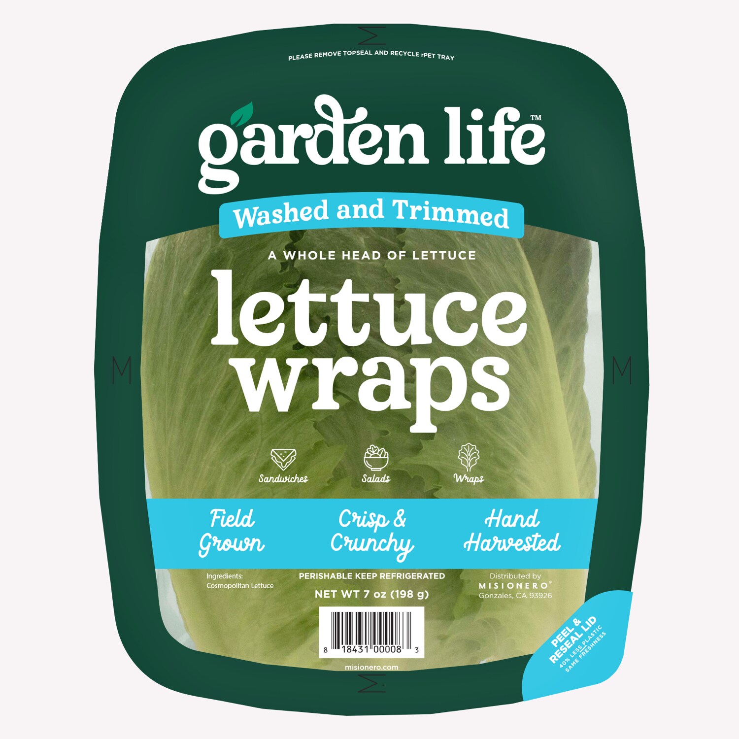 Garden Life Triple Washed Lettuce Wraps