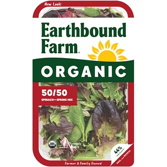 Earthbound Farm Organic 50/50 Spinach + Spring Mix