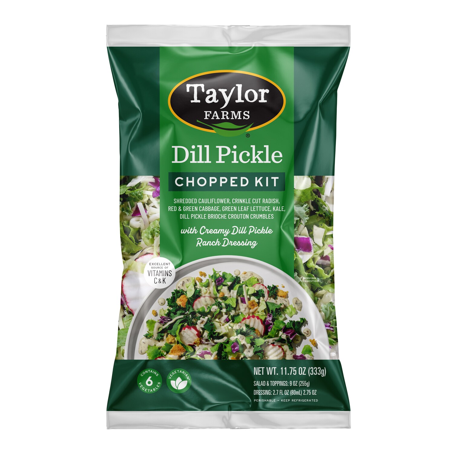 Taylor Farms Chopped Salad Kit, Dill Pickle 