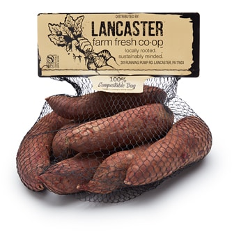 Lancaster Farm Fresh Cooperative Local Organic Purple Fingerling Sweet Potatoes