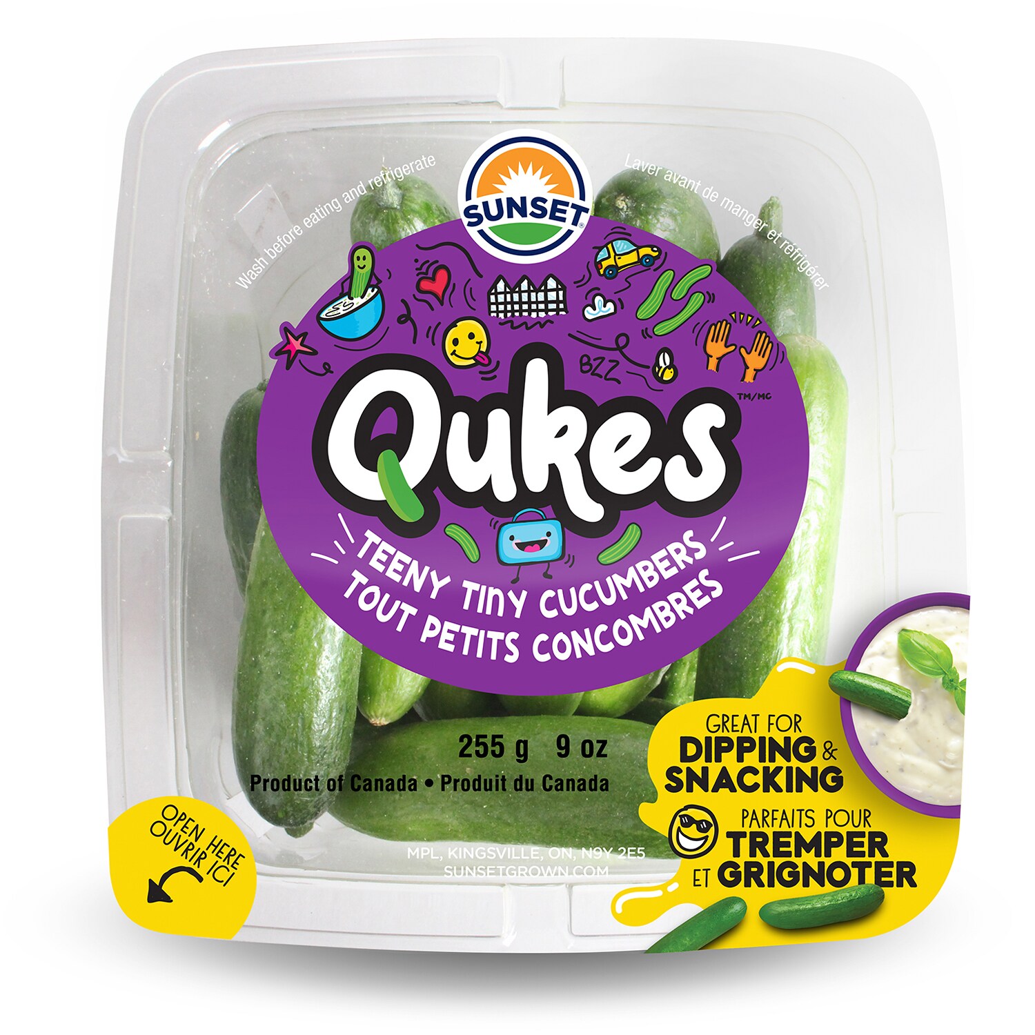 Sunset Grown Qukes Teeny Tiny Cucumbers