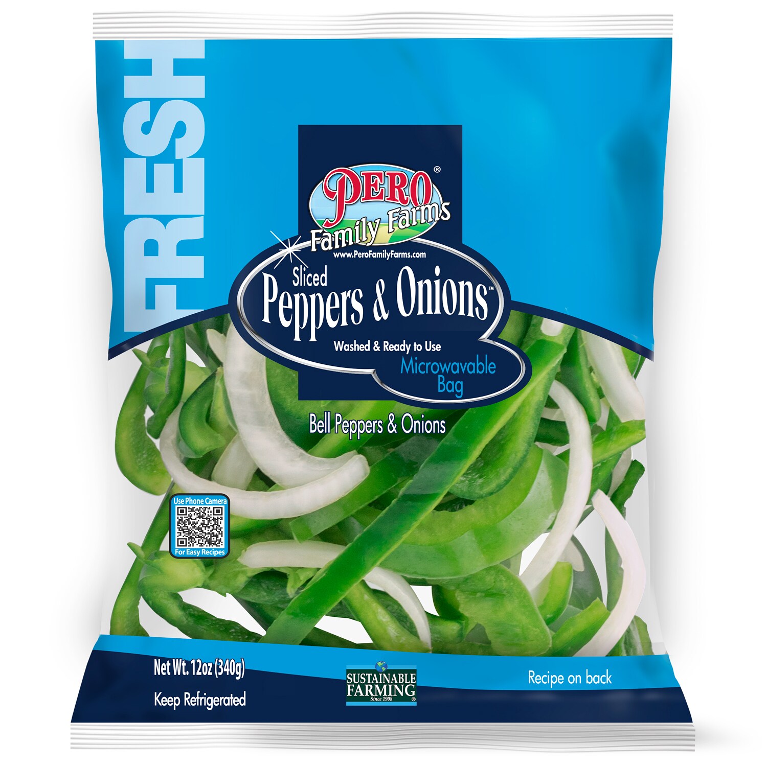 Sliced Bell Peppers and Onions