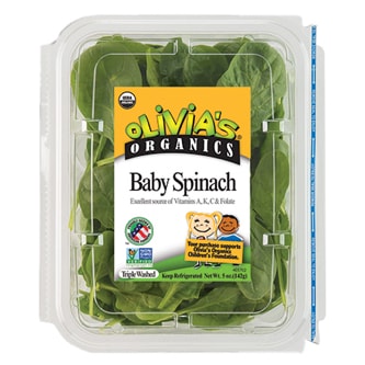 Olivia's Organic Baby Spinach