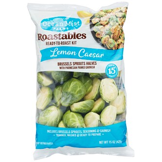 Ocean Mist Farms Roastables Ready-to-Roast Kit, Brussel Sprouts Lemon Caesar