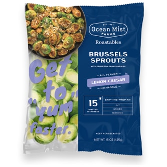 Ocean Mist Farms Roastables Ready-to-Roast Kit, Brussel Sprouts Lemon Caesar