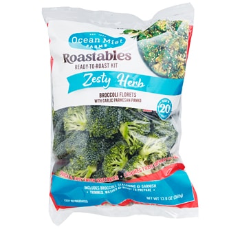 Ocean Mist Farms Roastables Ready-to-Roast Kit, Broccoli Florets Zesty Herb