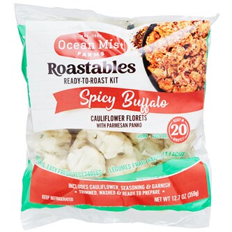 Ocean Mist Farms Roastables Ready-to-Roast Kit, Cauliflower Florets Spicy Buffalo
