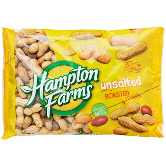Hampton Farms Unsalted Roasted Peanuts
