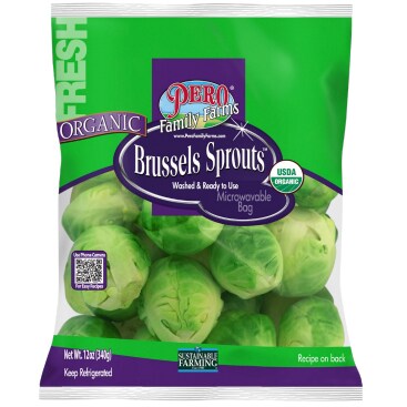 Organic Brussels Sprouts in Microwavable Bag
