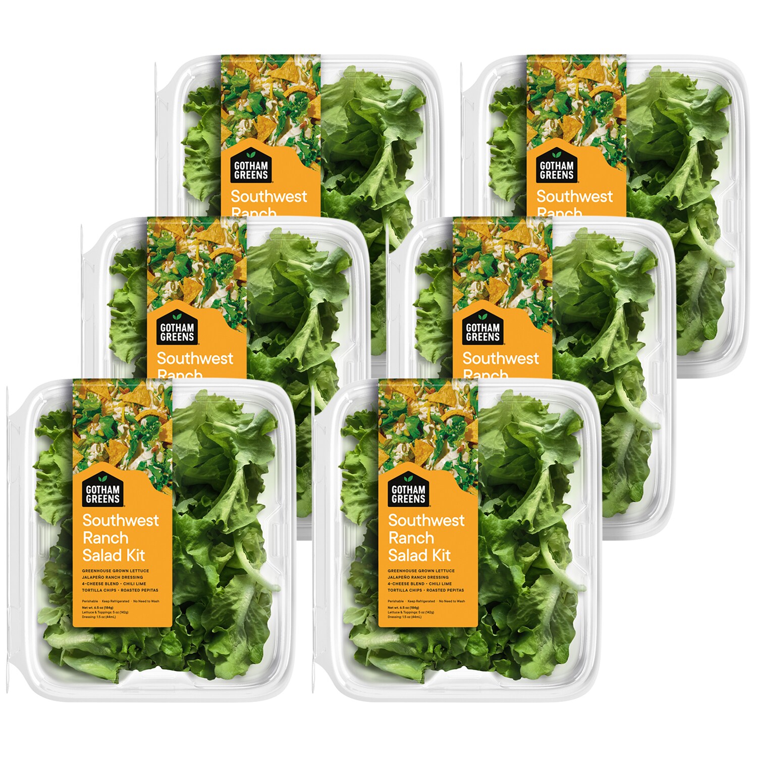Gotham Greens Southwest Ranch Salad Kit 6ct FreshDirect