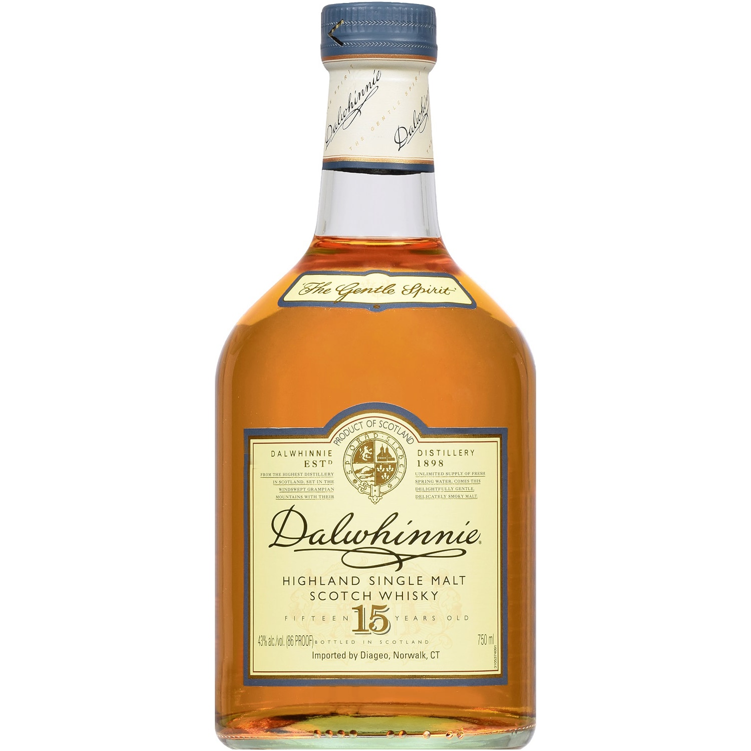 Dalwhinnie Highland 15 Year Single Malt Scotch Whisky