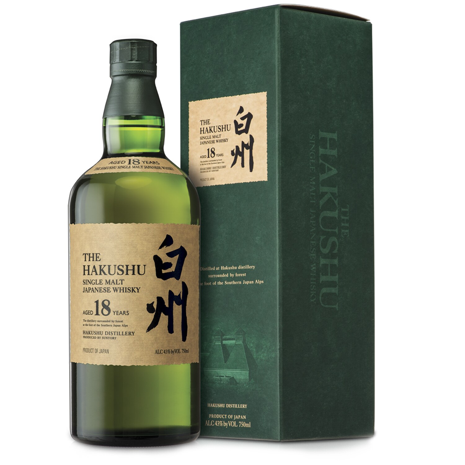 Suntory The Hakushu 18 Year Old Japanese Whisky