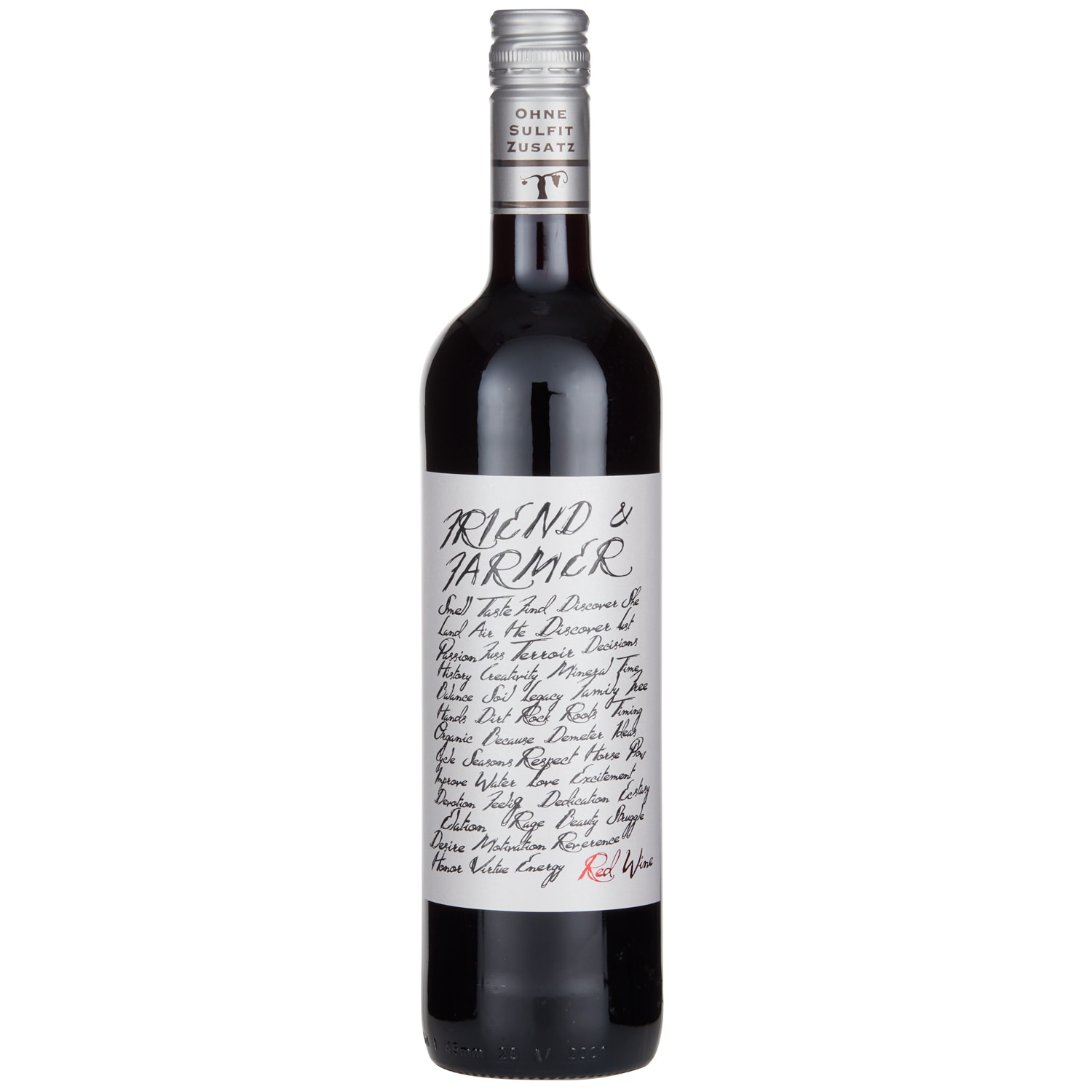Friend & Farmer Biodynamic Red Wine, No Added Sulfites