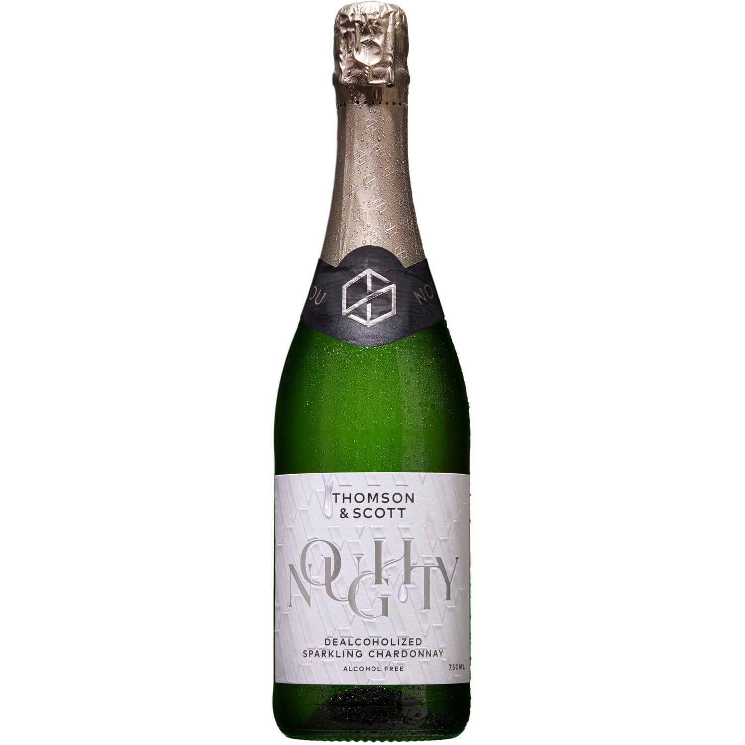 Noughty Organic Non-Alcoholic Sparkling Chardonnay, Glass Bottle