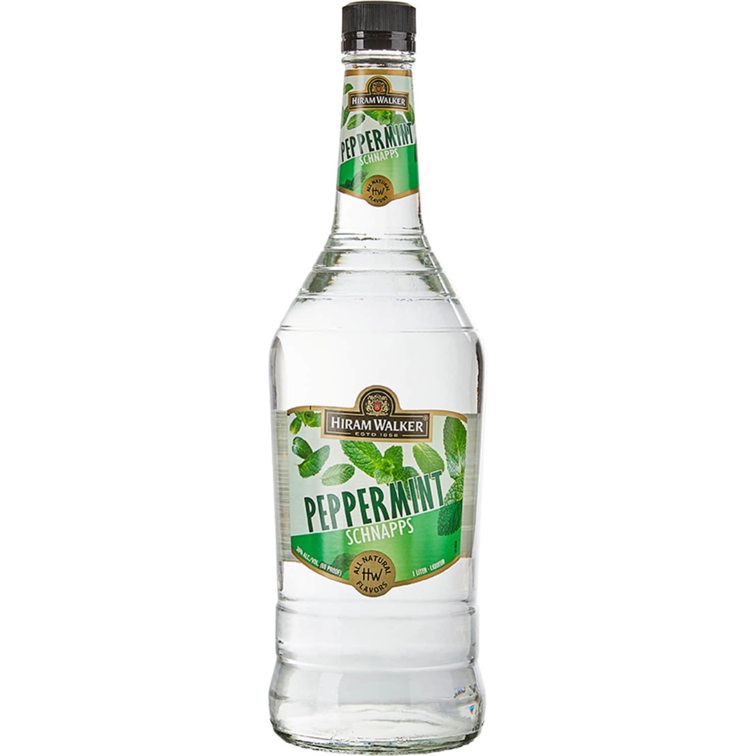 Hiram Walker Peppermint Flavored Schnapps Liqueur