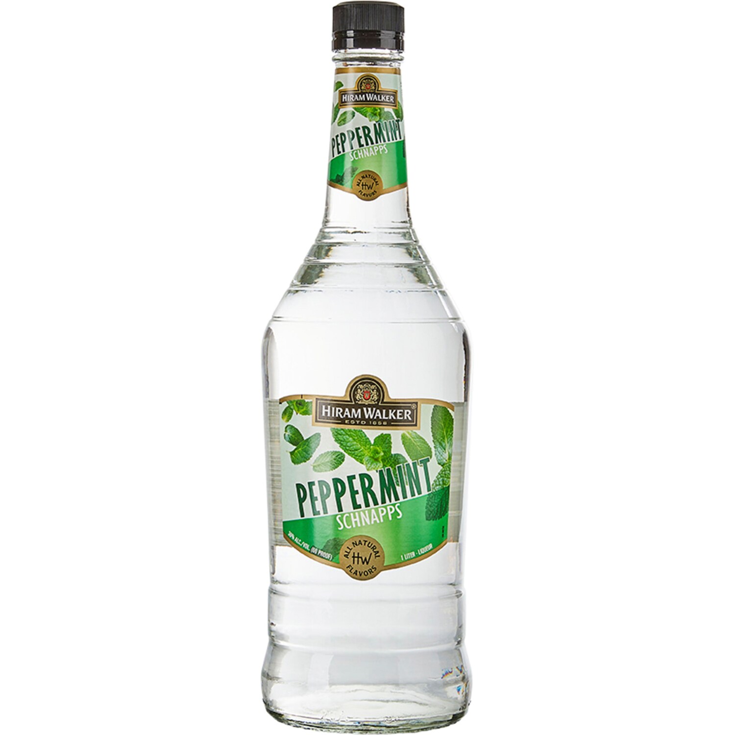 Hiram Walker Peppermint Flavored Schnapps Liqueur