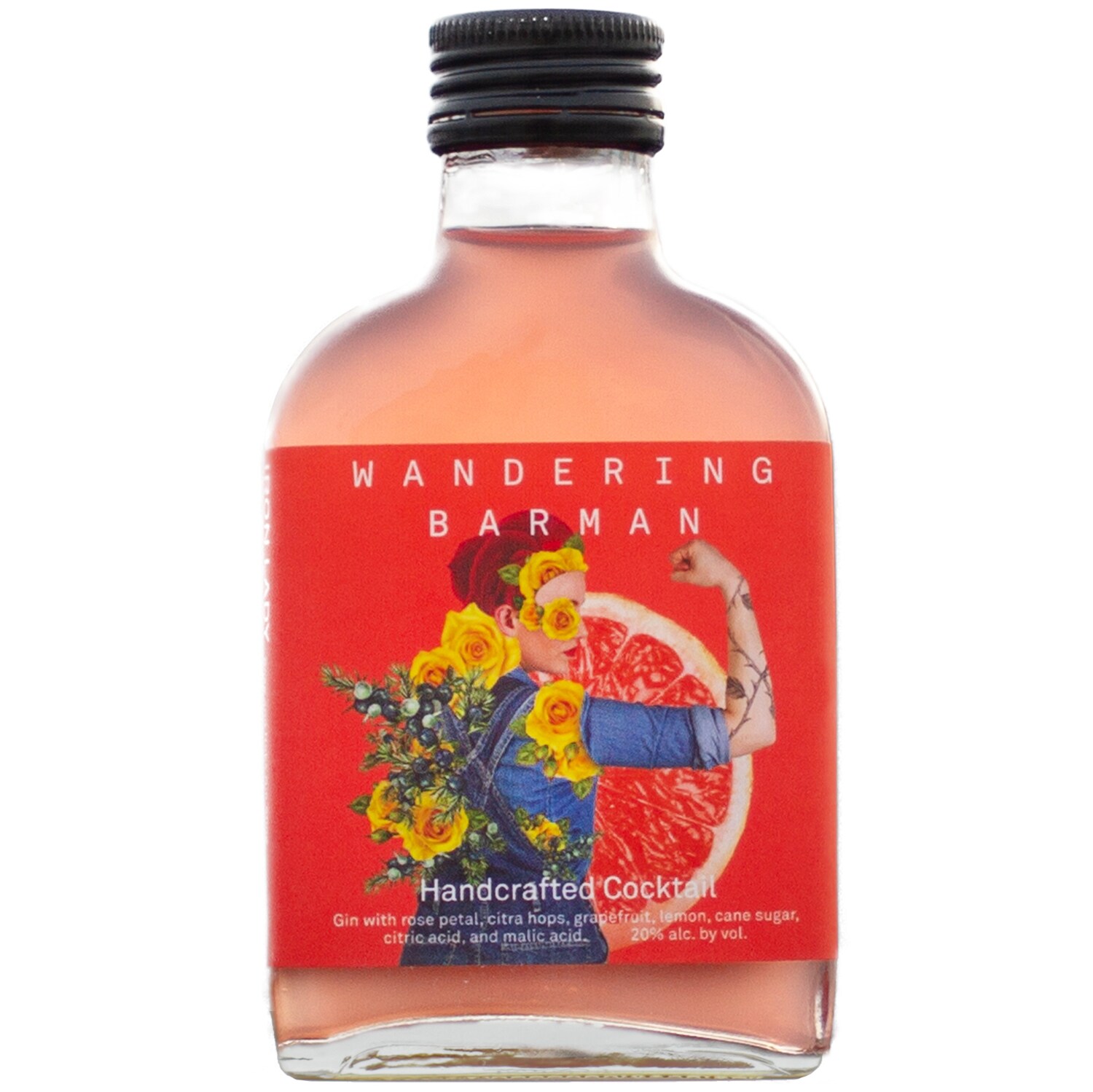 Wandering Barman Iron Lady Handcrafted Cocktail, Glass Bottle