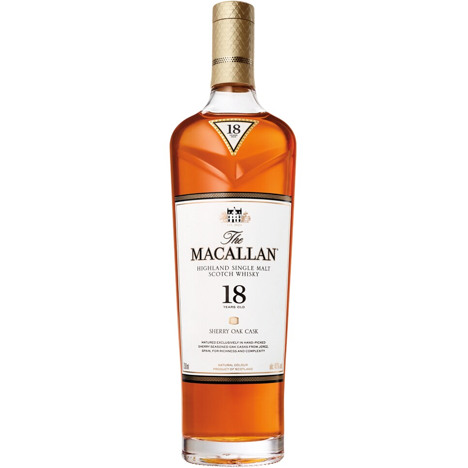 The Macallan 18 Year Sherry Oak Cask Single Malt Scotch Whisky