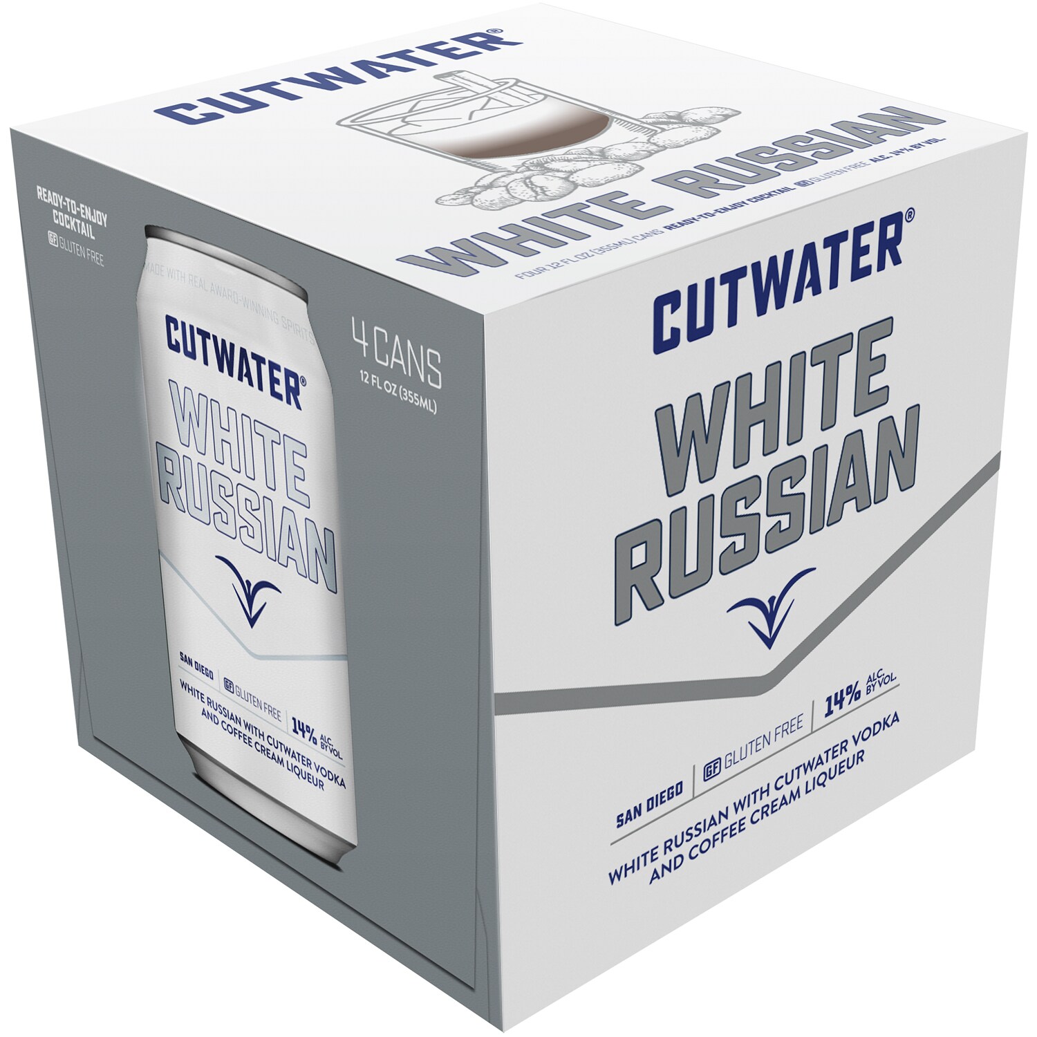 Cutwater Spirits White Russian Cocktail, Cans