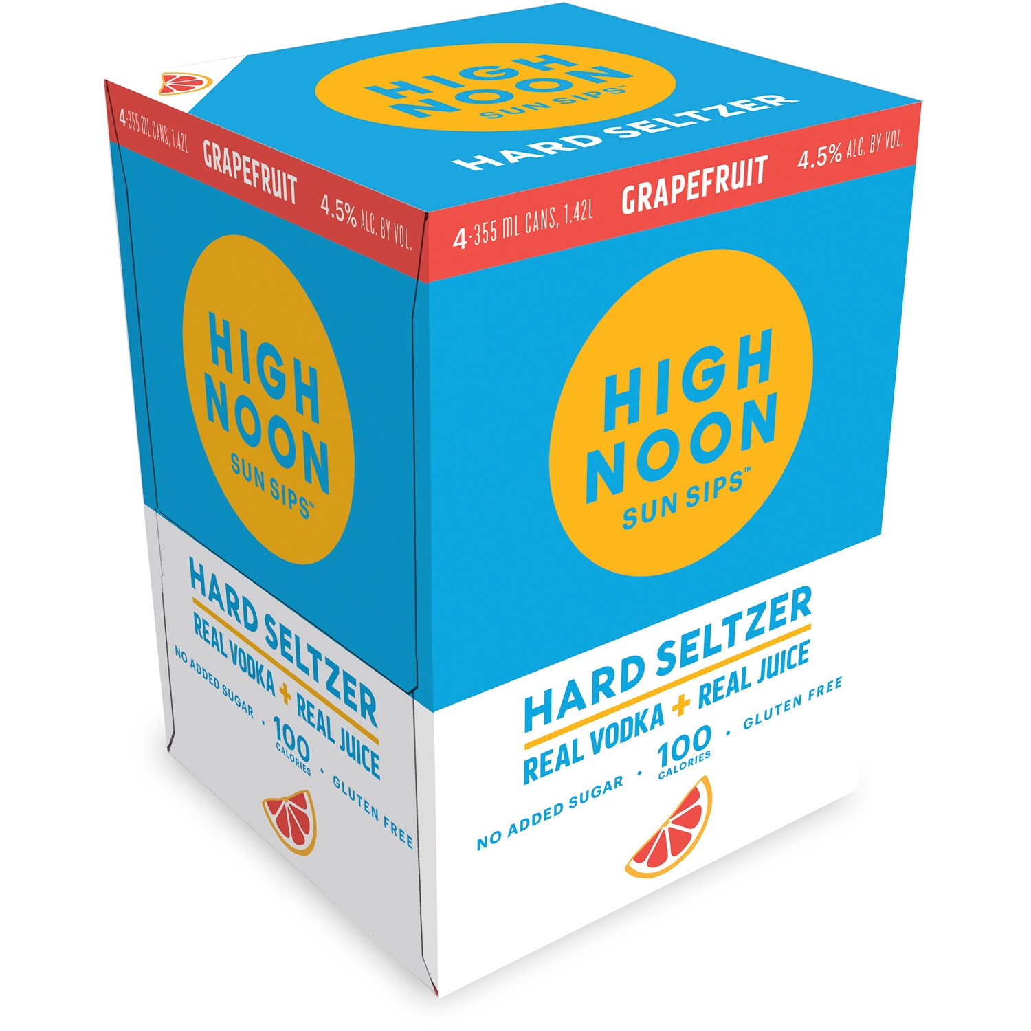 High Noon Hard Seltzer, Grapefruit, Cans