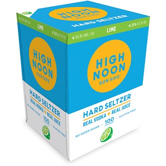 High Noon Hard Seltzer, Lime, Cans