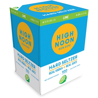 High Noon Hard Seltzer, Lime, Cans