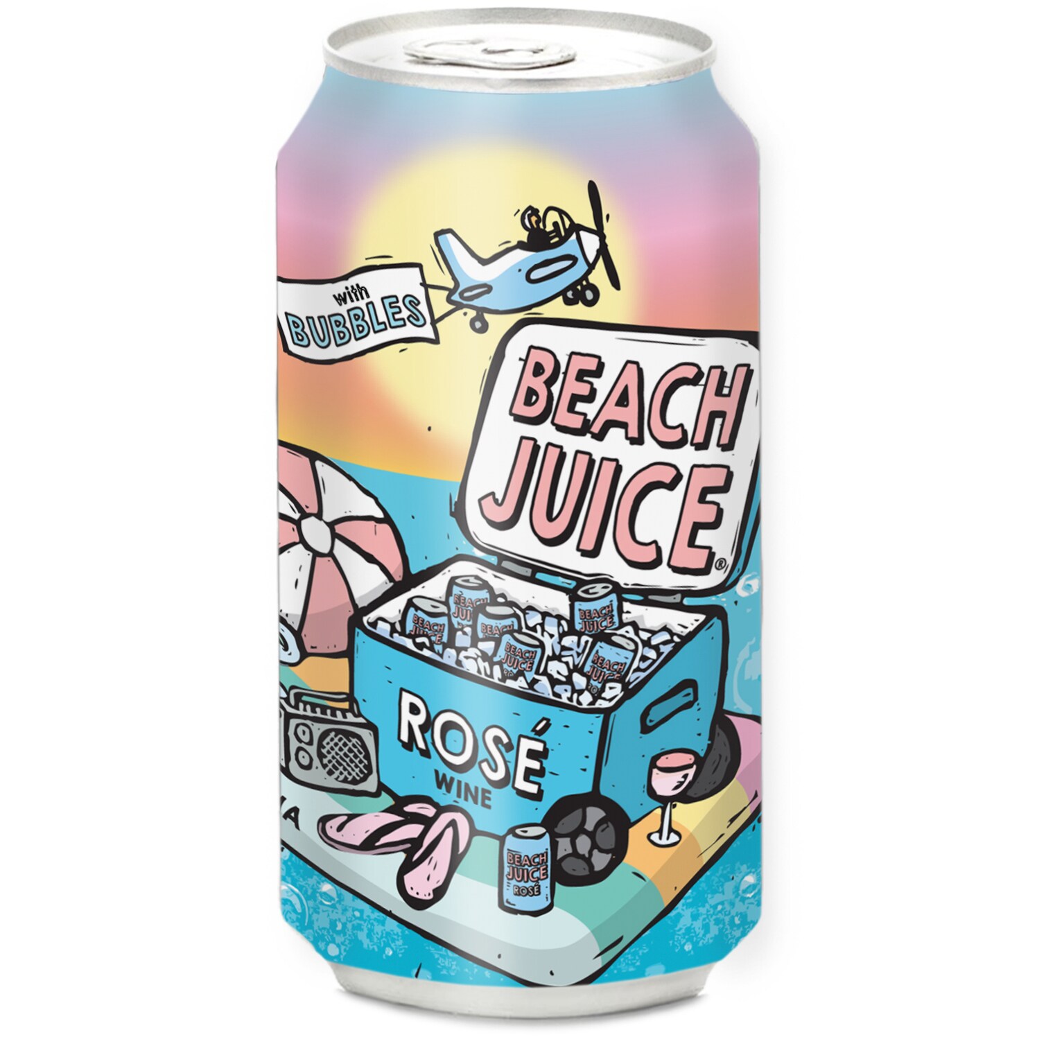 Beach Juice Rosé with Bubbles, Can