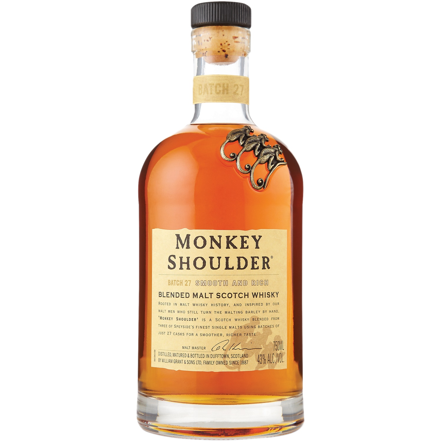 Monkey Shoulder Blended Malt Scotch Whisky