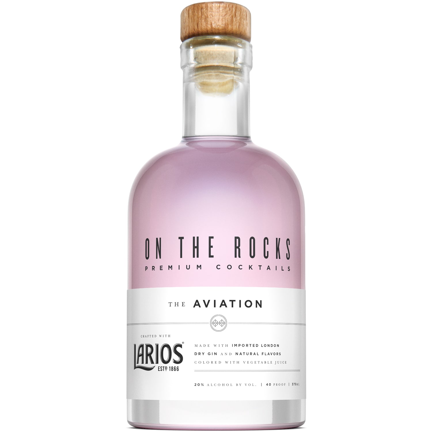 On The Rocks Larios Aviation Cocktail