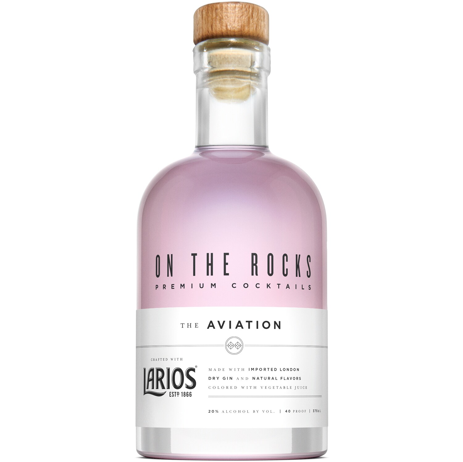 On The Rocks Larios Aviation Cocktail