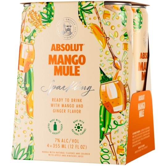 Absolut Mango Mule Sparkling Cocktail, Cans
