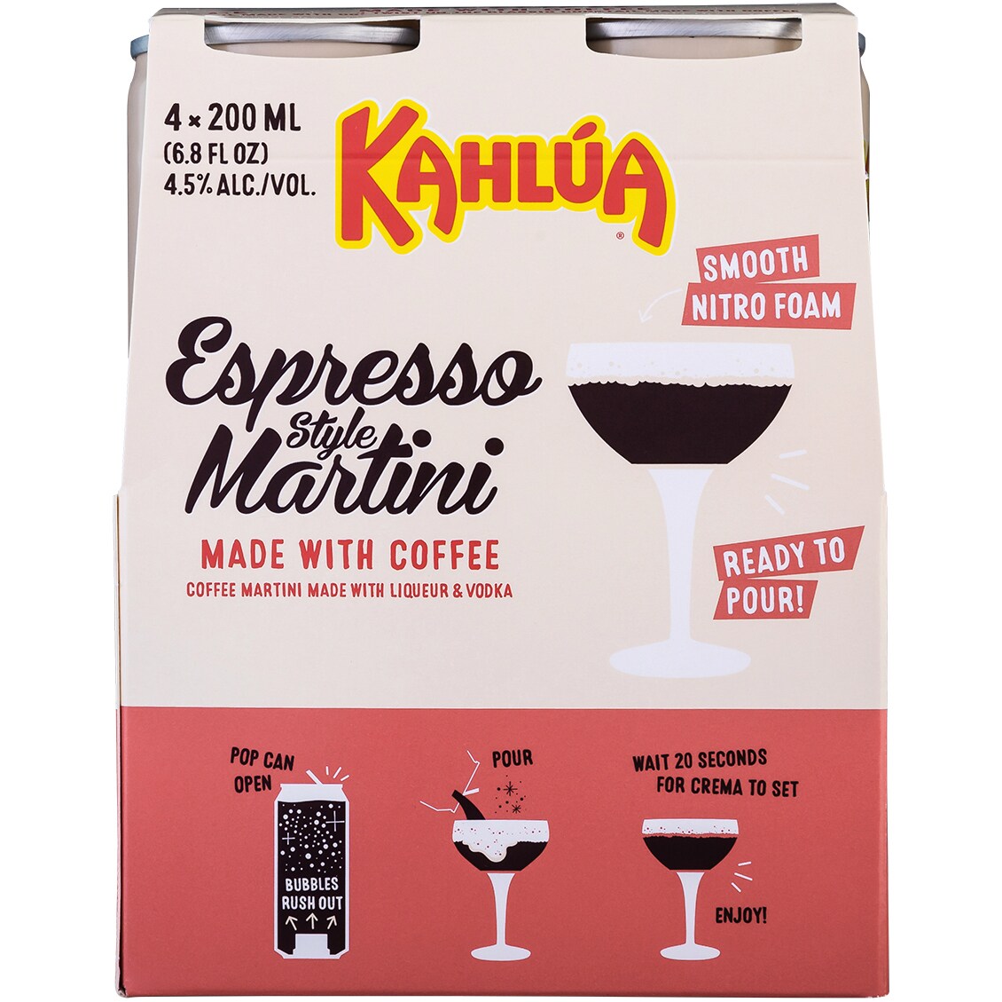 Kahlúa Espresso Martini Cocktail, Cans