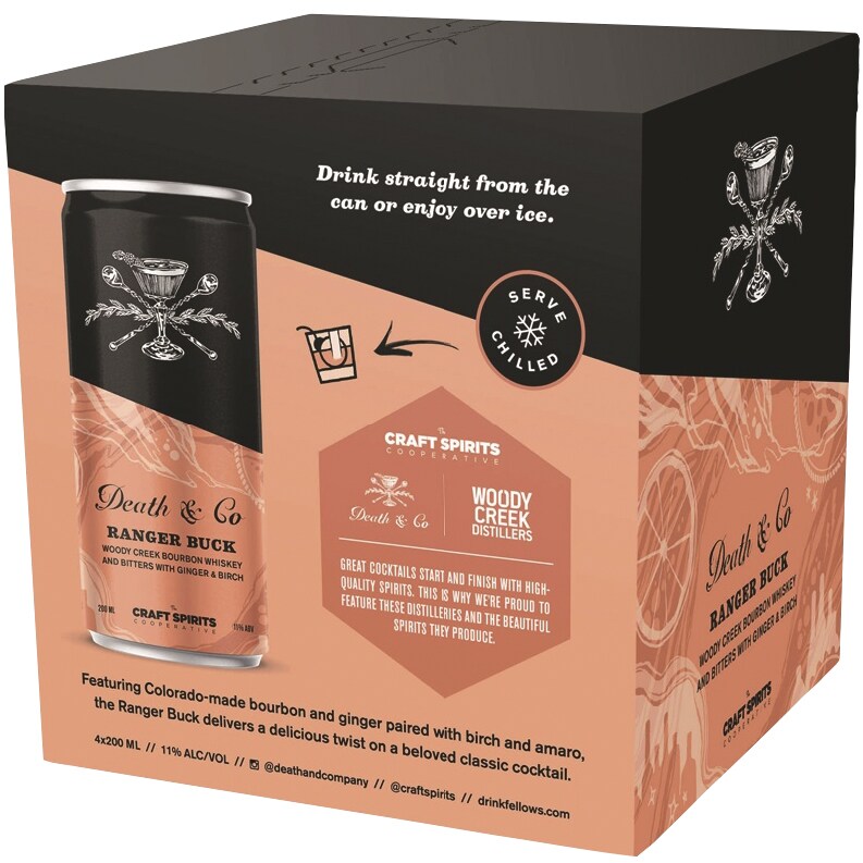 Death & Co. Ranger Buck Cocktail, Cans
