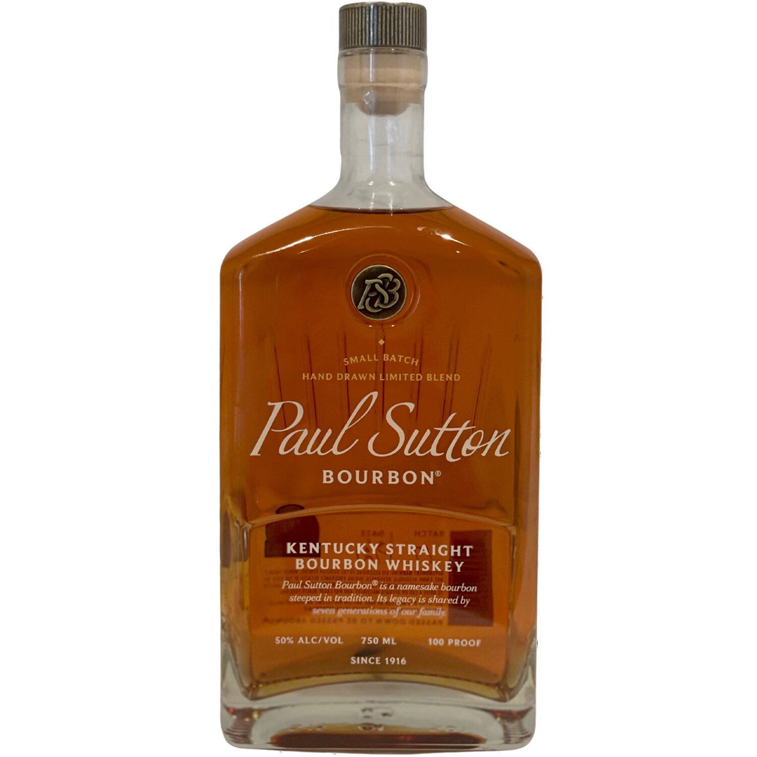 Paul Sutton 6 Year Old Single Barrel Bourbon Whiskey