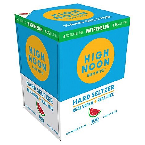 High Noon Hard Seltzer, Watermelon, Cans
