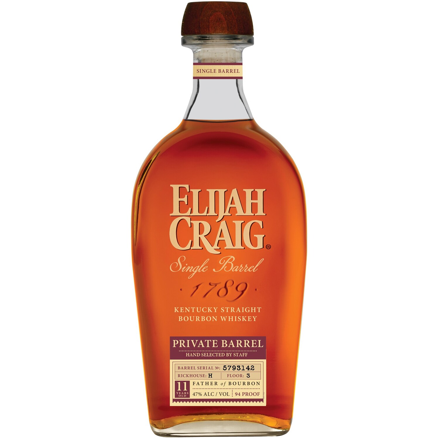 Elijah Craig FreshDirect Barrel Selection 11 Year Old Private Barrel Bourbon Whiskey