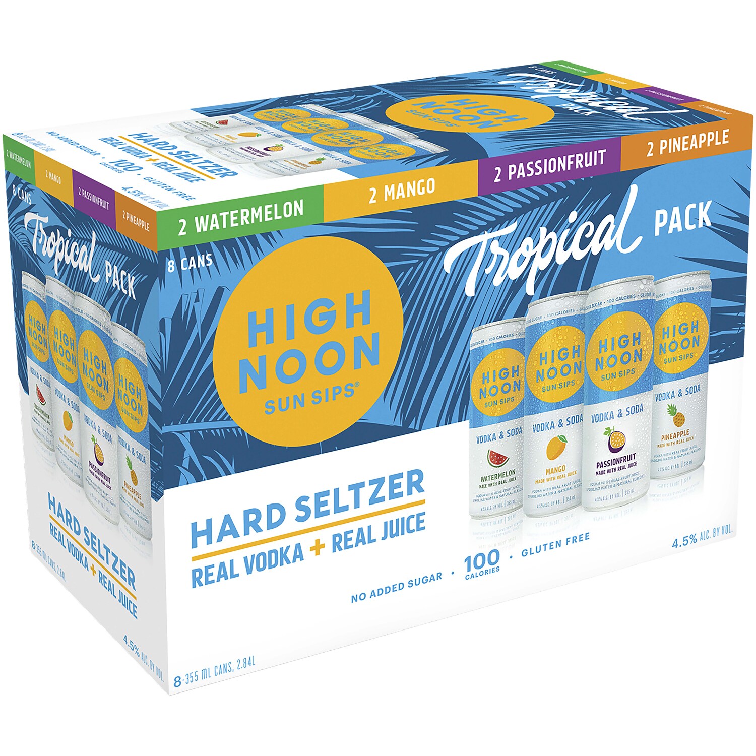High Noon Hard Seltzer Tropical Variety Pack, Cans