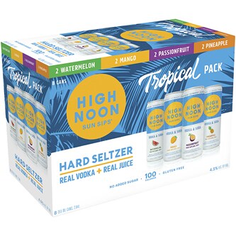 High Noon Hard Seltzer Tropical Variety Pack, Cans