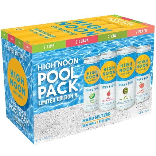 High Noon Hard Seltzer Pool Variety Pack, Cans
