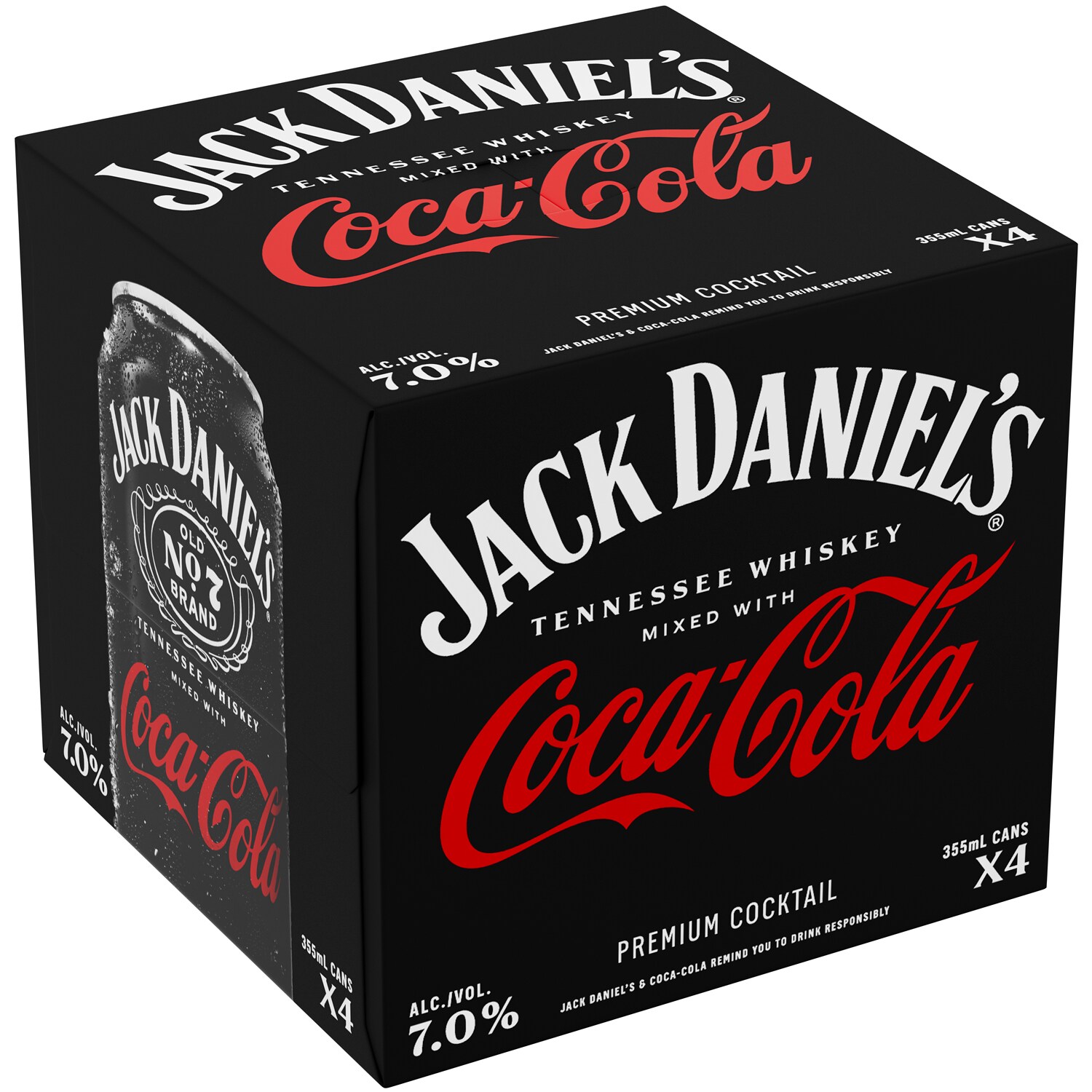 Jack Daniel's Coca-Cola Whiskey Cocktail, Cans