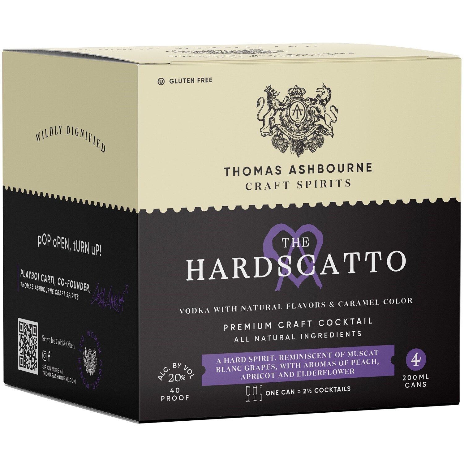 Thomas Ashbourne The Hardscatto Cocktail, Cans