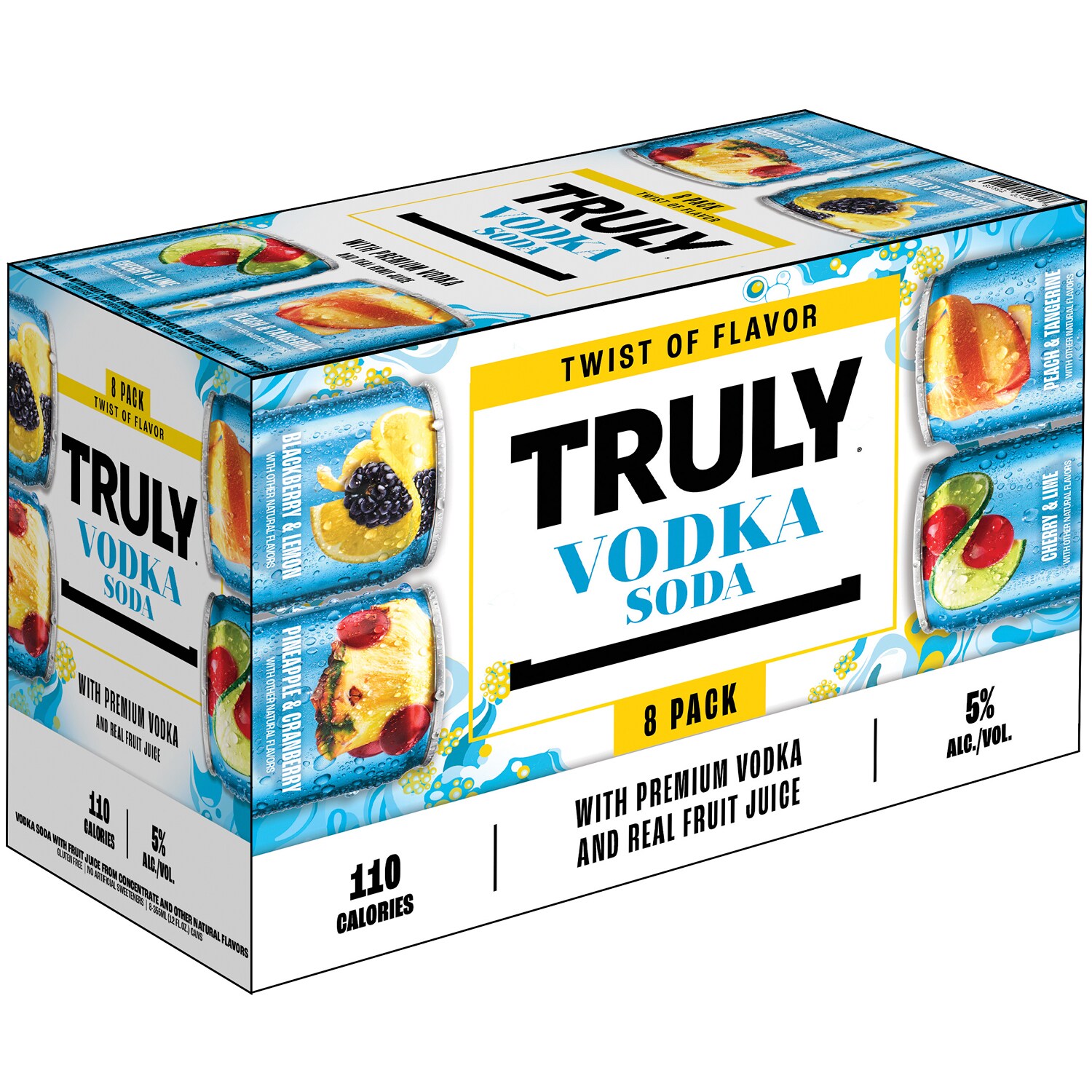 Truly Vodka Soda Twist of Flavor Variety Pack, Cans
